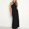 Line & Dot Dresses>Line & Dot Dre Criss Cross Midi Dress Black