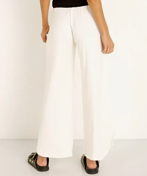 LNA Clothing Pants>Bianca Rib Pant Ivory