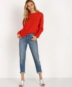 LNA Clothing Knits>Bisous Sweatshirt Poppy Potassium