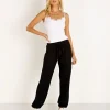 LNA Clothing Pants>Brushed Terry Sweat Black