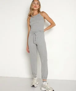LNA Clothing Pants>Core Ribbed Jogger Heather Grey