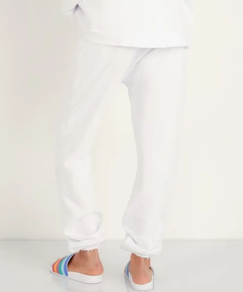 LNA Clothing Pants>Logo Sweatpants White