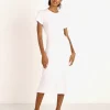 LNA Clothing Dresses>Mayer Tee Dress White