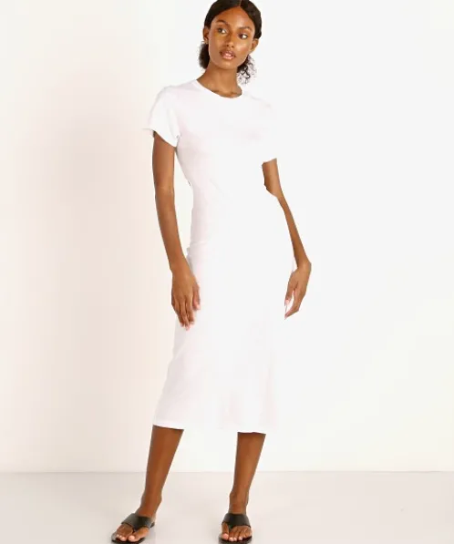 LNA Clothing Dresses>Mayer Tee Dress White