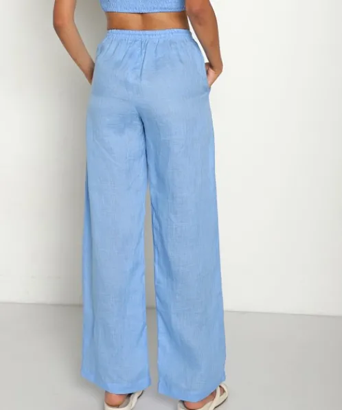 Lusana Pants>Dale Pant Sheer Bleu