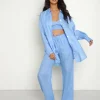 Lusana Tops>Jolie Shirt Sheer Bleu