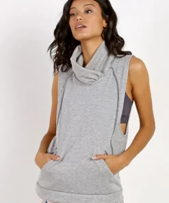 Maaji Tops>Vest Rain Water Light Gray