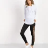 Maaji Tops>Waves Mesh Long Sleeve White