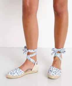Manebi Flats>X Love Shack Fancy Flat Velenciana Blue Jay Song
