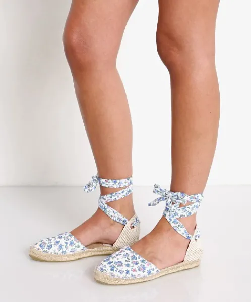 Manebi Flats>X Love Shack Fancy Flat Velenciana Blue Jay Song