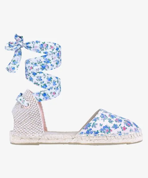 Manebi Flats>X Love Shack Fancy Flat Velenciana Blue Jay Song