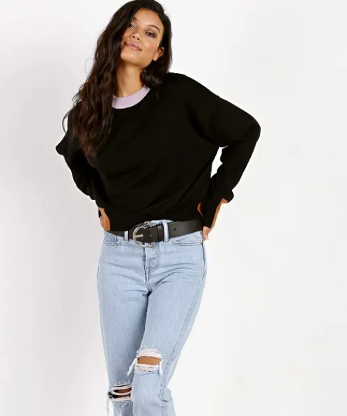 M.A.P Knits>Cashmere Blend Colorblock Sweater Multi