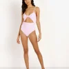 Mara Hoffman One Pieces>Kia One Piece Pastel Pink