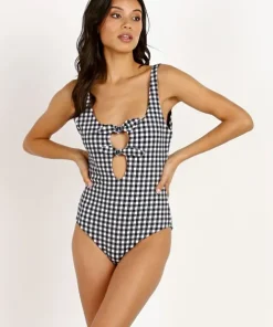 Mara Hoffman One Pieces>Maven One Piece Black White Gingham