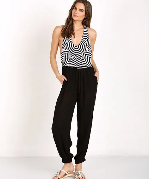 Mara Hoffman Rompers>Starbasket Jumpsuit Black