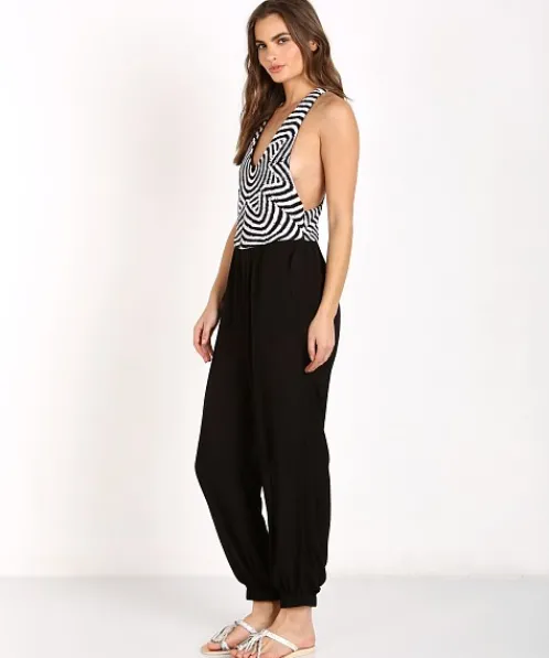 Mara Hoffman Rompers>Starbasket Jumpsuit Black