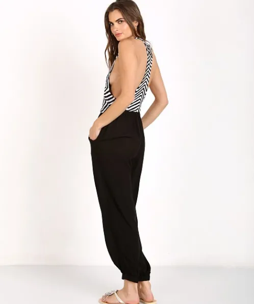 Mara Hoffman Rompers>Starbasket Jumpsuit Black