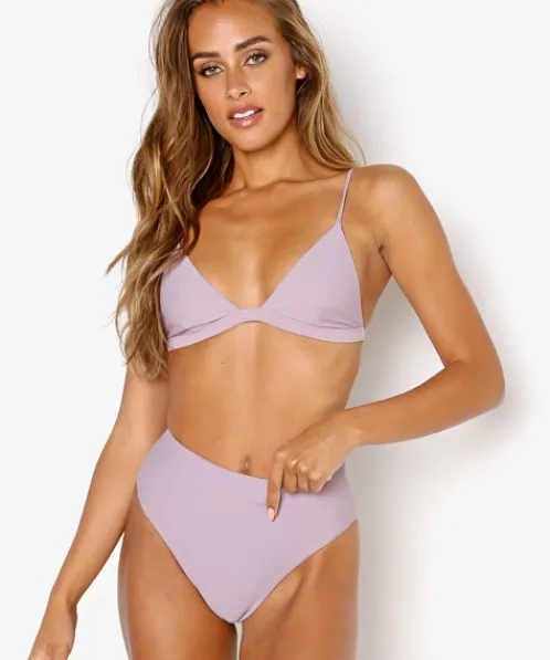 Mikoh Bikinis>Gomi Bikini Top Purple