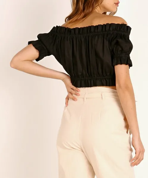 Mikoh Tops>Pana Top Black