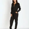 MinkPink Rompers>Sinking Ships Boiler Jumpsuit Black