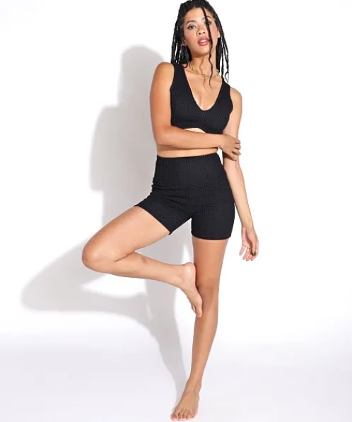 Montce Sports Bras | Bikinis>Kim Variation Bikini Top Black Crochet