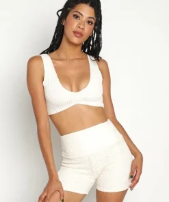 Montce Sports Bras>Kim Variation Bikini Top Bone Crochet