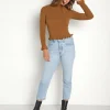 Nation LTD Tops>Emmy Smocked Turtle Neck Cococa