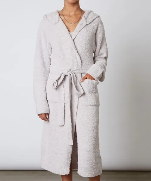 Nia Knits>The Brand Hooded Duster Cardi Dove