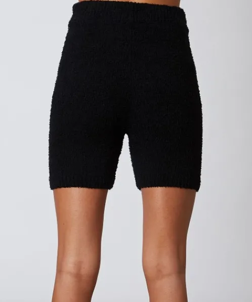 Nia Shorts | Pants>The Brand Mid Length Sweater Short Black