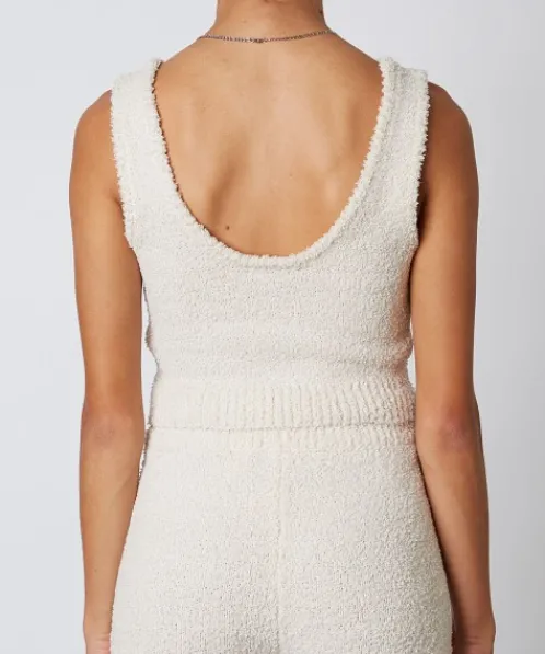 Nia Knits | Tops>The Brand Notched Sweater Tank Natural