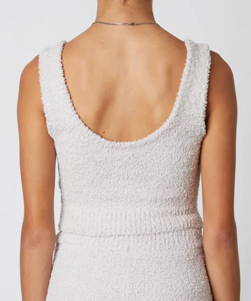 Nia Knits | Tops>The Brand Notched Sweater Tank Dove