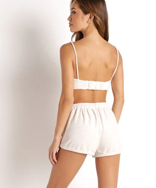 Nia Tops>The Brand Terry Bralette Stone