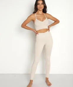 NUX Sports Bras>One By One Bra Latte
