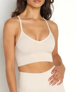 NUX Sports Bras>One By One Bra Latte