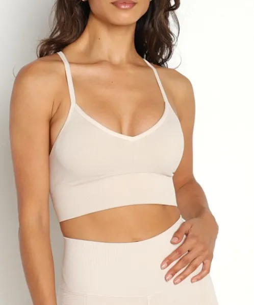 NUX Sports Bras>One By One Bra Latte