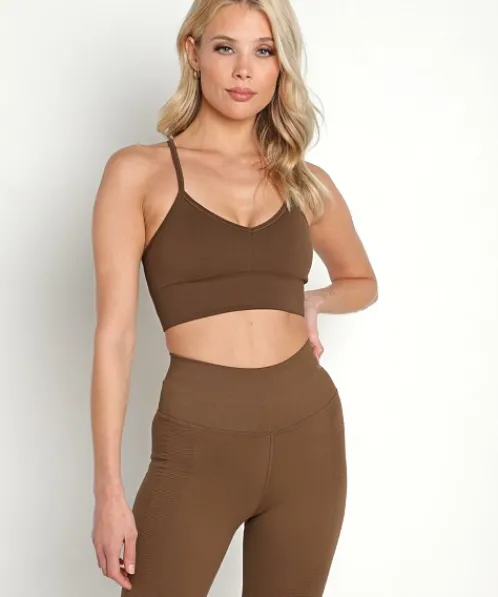 NUX Sports Bras>One By One Bra Mocha
