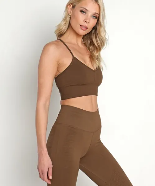 NUX Sports Bras>One By One Bra Mocha