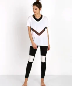 Olympia Activewear Tops>Olympia Aden Tee White/Jet
