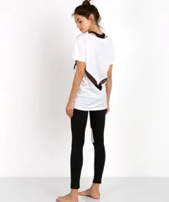 Olympia Activewear Tops>Olympia Aden Tee White/Jet