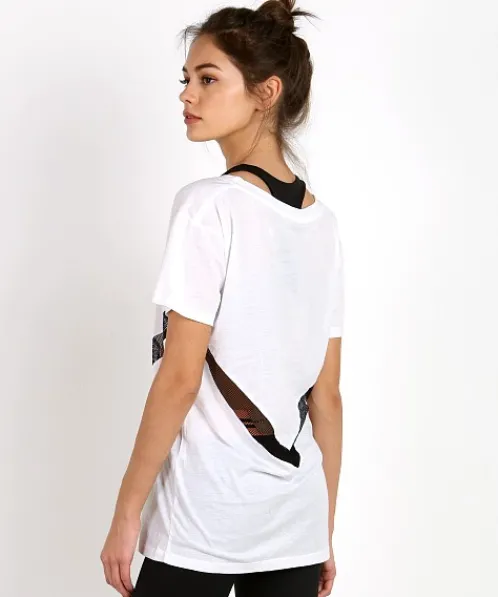 Olympia Activewear Tops>Olympia Aden Tee White/Jet