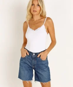 Only Hearts Bodysuits | Bodysuits>Delicious with Lace Bodysuit White