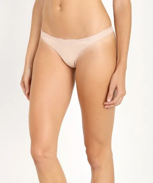 Only Hearts Panties>Delicious with Lace Thong Parchment