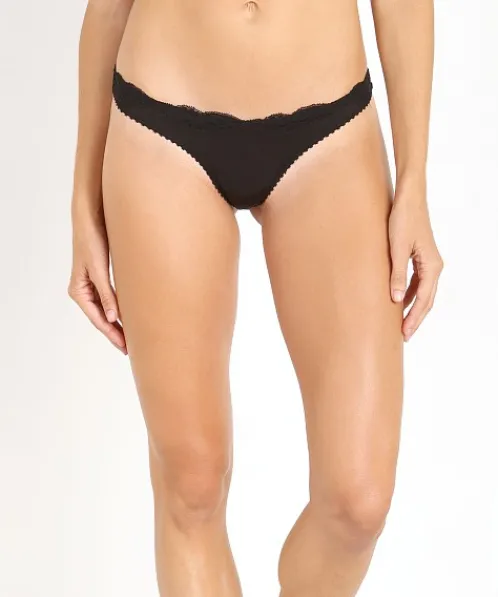 Only Hearts Panties>Delicious with Lace Thong Black