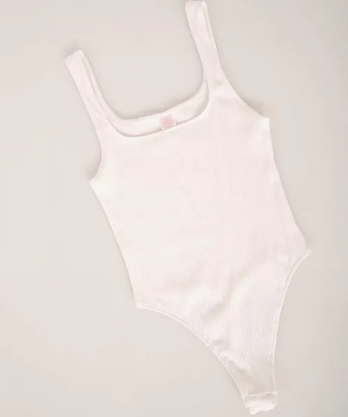 Only Hearts Bodysuits | Tops>Eco Rib Pamela Bodysuit White