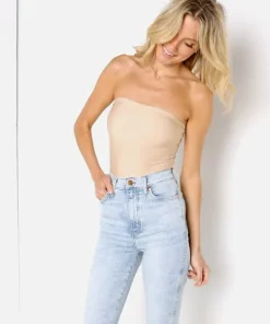 Only Hearts Bodysuits | Tops>Second Skin Strapless Bodysuit Nude