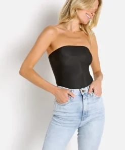 Only Hearts Bodysuits | Tops>Second Skin Strapless Bodysuit Black
