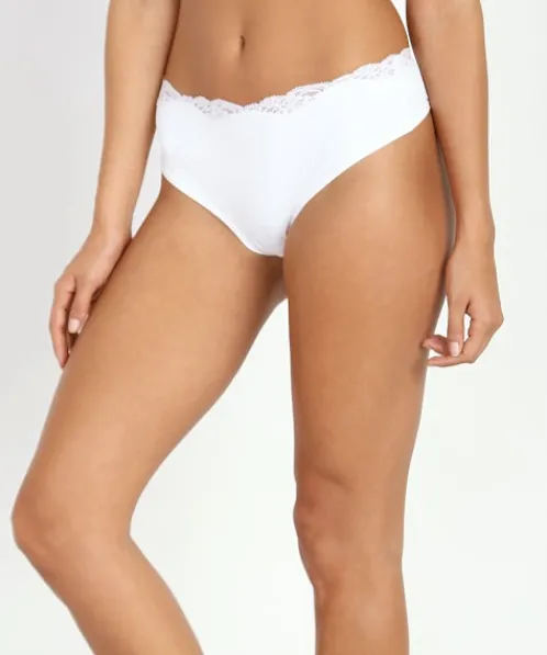 Only Hearts Panties>So Fine Triangle Hi Waist Brief White