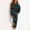 Onzie Pants | Pants>Fleece Sweatpant Emerald Green Tie Dye