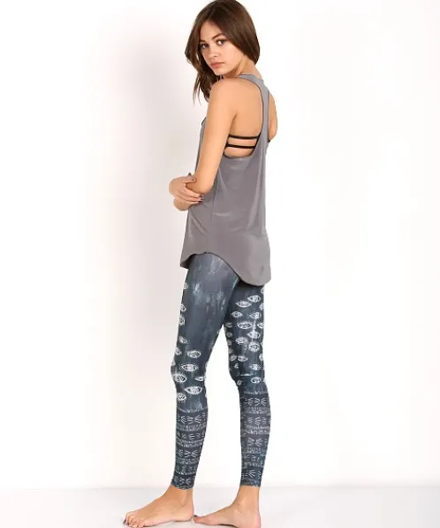 Onzie Tops>Glossy Flow Tank Metal