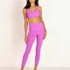 Onzie Sports Bras>Half Moon Sports Bra Vivid Violet Rib